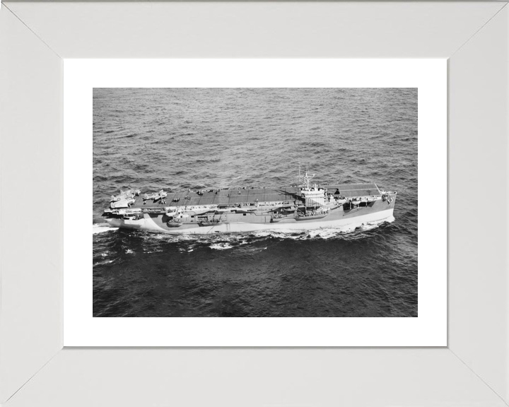 HMS Empress (D42) Royal Navy Escort Aircraft Carrier Starboard Side Photo Print Wall Art Decor - Posters, Prints, & Visual Artwork - by Hampshire Prints (image 4 of 9)