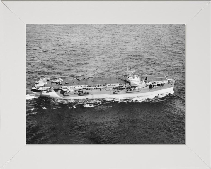 HMS Empress (D42) Royal Navy Escort Aircraft Carrier Starboard Side Photo Print Wall Art Decor - Posters, Prints, & Visual Artwork - by Hampshire Prints (image 5 of 9)