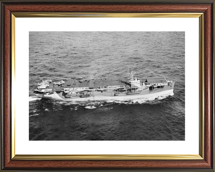HMS Empress (D42) Royal Navy Escort Aircraft Carrier Starboard Side Photo Print Wall Art Decor - Posters, Prints, & Visual Artwork - by Hampshire Prints (image 8 of 9)