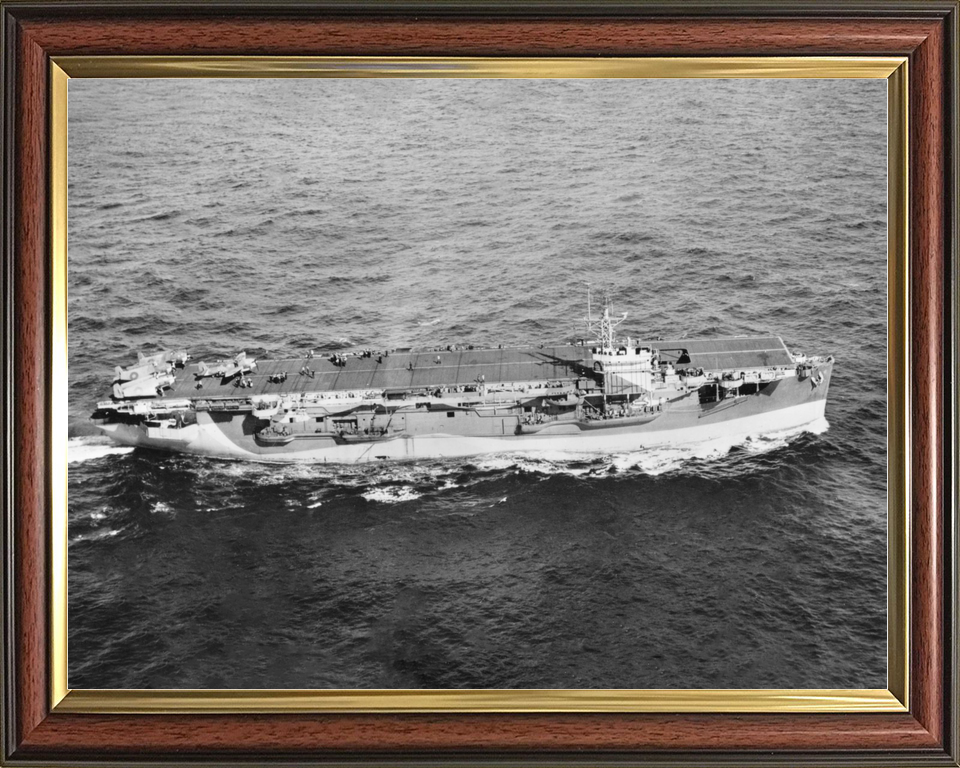 HMS Empress (D42) Royal Navy Escort Aircraft Carrier Starboard Side Photo Print Wall Art Decor - Posters, Prints, & Visual Artwork - by Hampshire Prints (image 9 of 9)