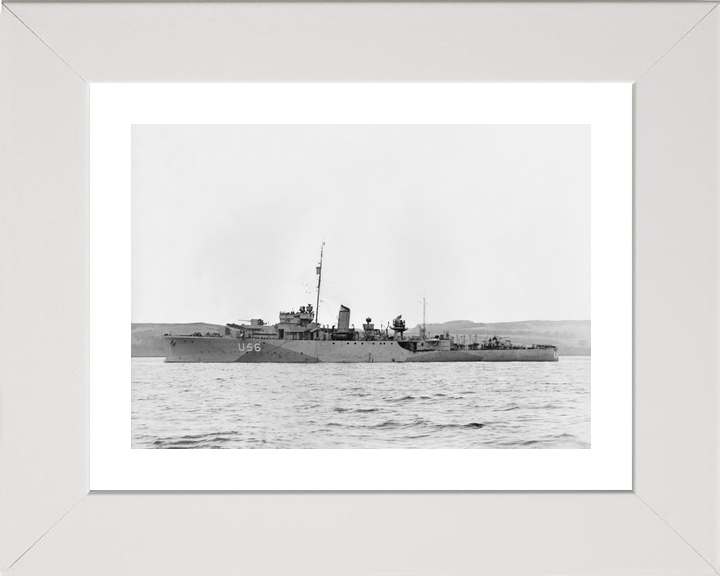 HMS Enchantress (L56) (U56) Royal Navy Bittern Class Sloop Port Side View Photo Print Wall Art Decor - Posters, Prints, & Visual Artwork - by Hampshire Prints (image 4 of 9)
