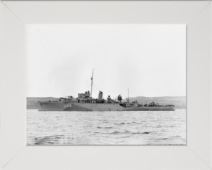 HMS Enchantress (L56) (U56) Royal Navy Bittern Class Sloop Port Side View Photo Print Wall Art Decor - Posters, Prints, & Visual Artwork - by Hampshire Prints (image 5 of 9)