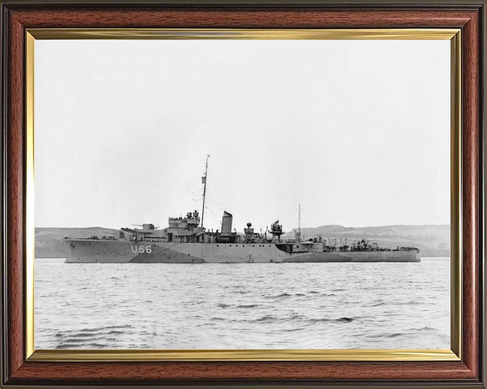 HMS Enchantress (L56) (U56) Royal Navy Bittern Class Sloop Port Side View Photo Print Wall Art Decor - Posters, Prints, & Visual Artwork - by Hampshire Prints (image 9 of 9)