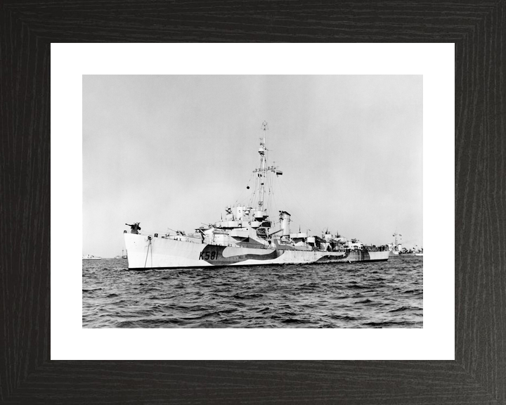 HMS Holmes (K581) Royal Navy Captain Class Frigate Port Side View Photo Print Wall Art Decor - Posters, Prints, & Visual Artwork - by Hampshire Prints (image 2 of 9)