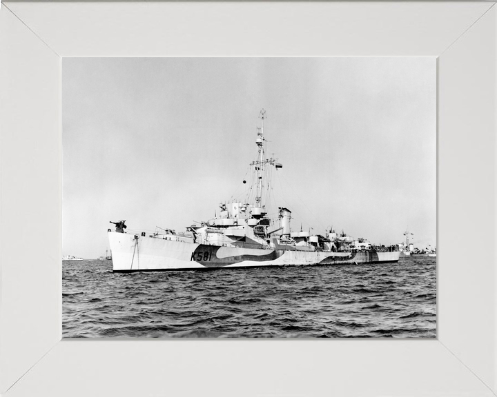 HMS Holmes (K581) Royal Navy Captain Class Frigate Port Side View Photo Print Wall Art Decor - Posters, Prints, & Visual Artwork - by Hampshire Prints (image 5 of 9)