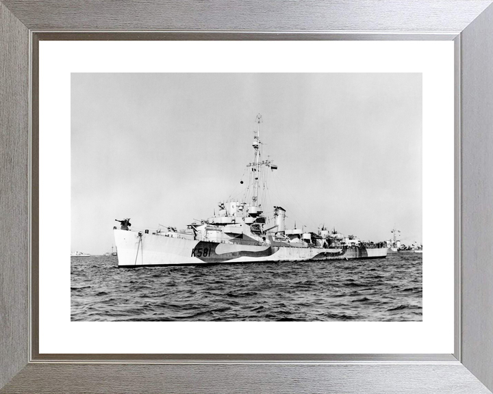 HMS Holmes (K581) Royal Navy Captain Class Frigate Port Side View Photo Print Wall Art Decor - Posters, Prints, & Visual Artwork - by Hampshire Prints (image 6 of 9)