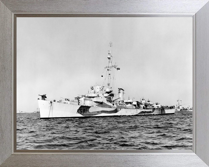 HMS Holmes (K581) Royal Navy Captain Class Frigate Port Side View Photo Print Wall Art Decor - Posters, Prints, & Visual Artwork - by Hampshire Prints (image 7 of 9)