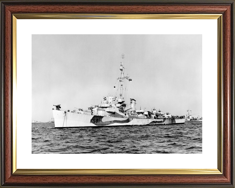 HMS Holmes (K581) Royal Navy Captain Class Frigate Port Side View Photo Print Wall Art Decor - Posters, Prints, & Visual Artwork - by Hampshire Prints (image 8 of 9)
