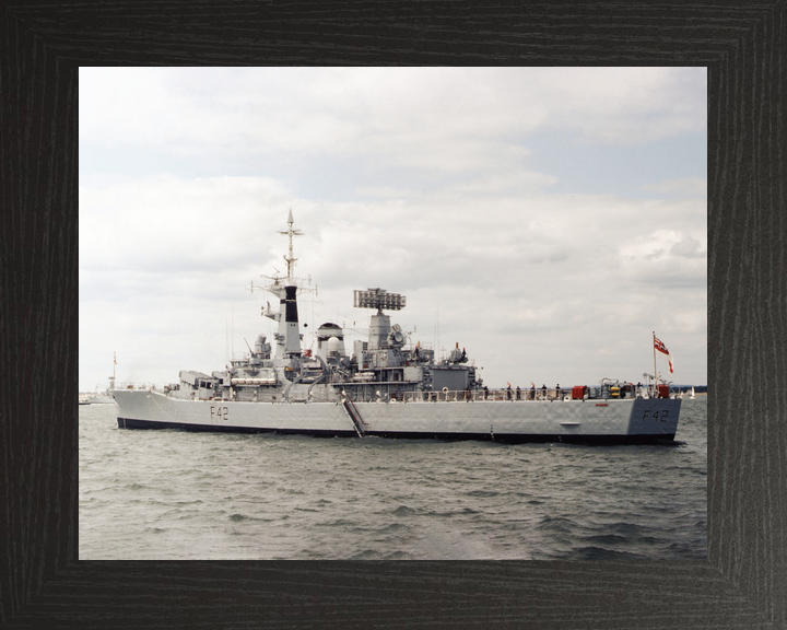 HMS Phoebe F42 Leander Class Frigate At Anchor Photo Print - Posters, Prints, & Visual Artwork - by Hampshire Prints (image 3 of 9)