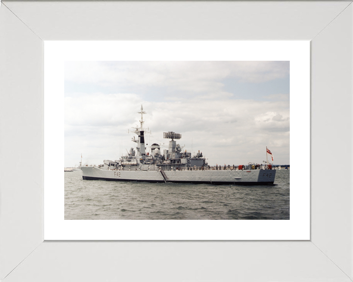 HMS Phoebe F42 Leander Class Frigate At Anchor Photo Print - Posters, Prints, & Visual Artwork - by Hampshire Prints (image 4 of 9)