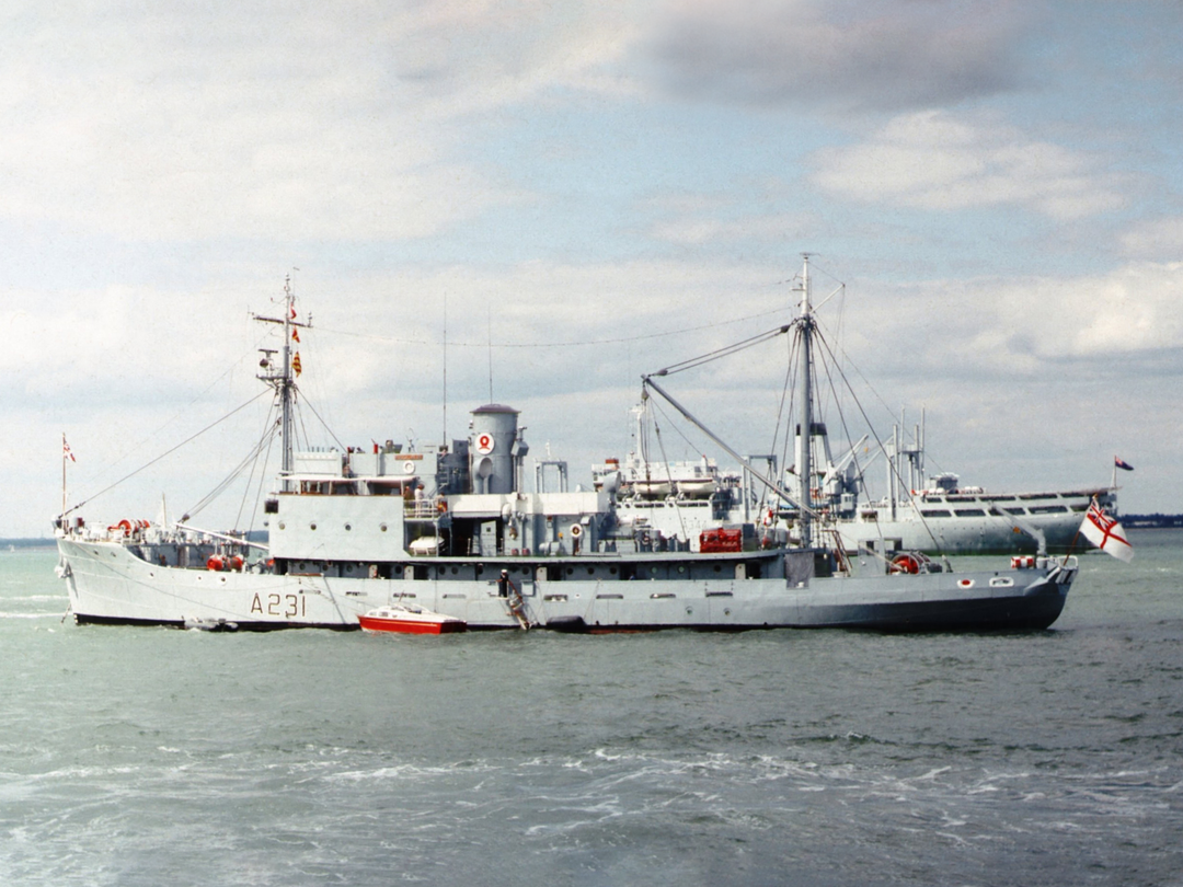 HMS Reclaim A231 Submarine Rescue Vessel 1978 Photo Print - Posters, Prints, & Visual Artwork - by Hampshire Prints (image 1 of 9)