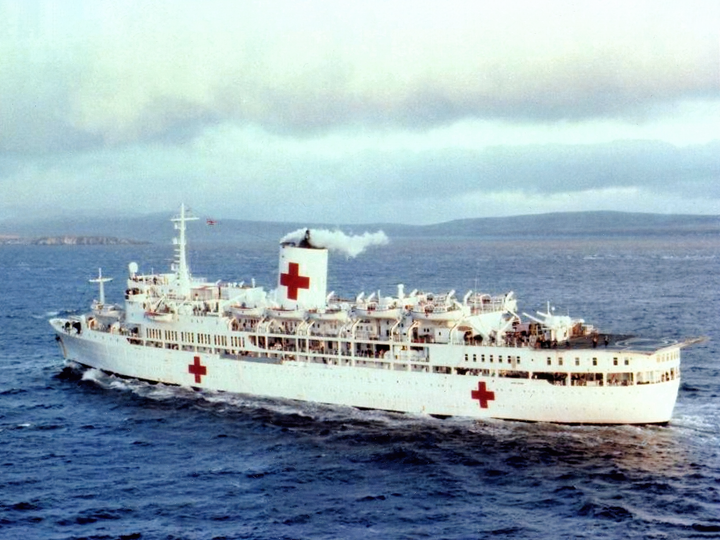 SS Uganda Hospital Ship 1982 At Sea Photo Print - Posters, Prints, & Visual Artwork - by Hampshire Prints (image 1 of 9)