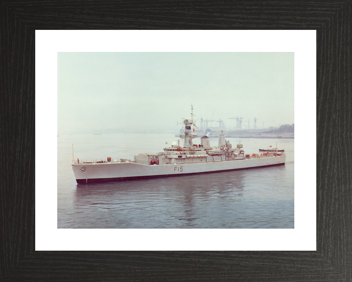 HMS Euryalus (F15) Royal Navy Leander Class Frigate Leaving Harbour Photo Print Wall Art Decor - Posters, Prints, & Visual Artwork - by Hampshire Prints (image 2 of 9)
