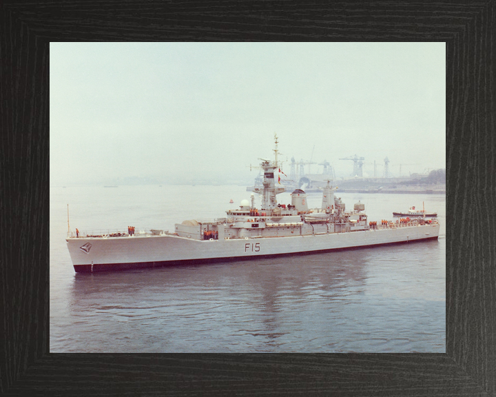 HMS Euryalus (F15) Royal Navy Leander Class Frigate Leaving Harbour Photo Print Wall Art Decor - Posters, Prints, & Visual Artwork - by Hampshire Prints (image 3 of 9)
