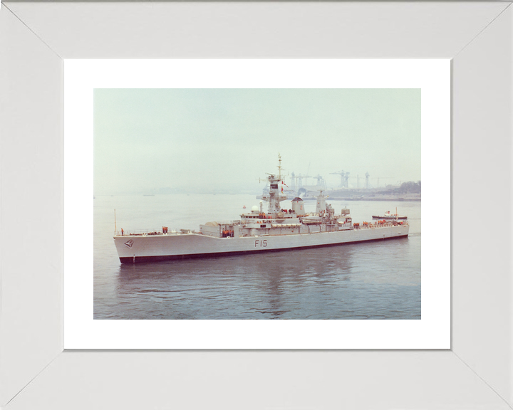 HMS Euryalus (F15) Royal Navy Leander Class Frigate Leaving Harbour Photo Print Wall Art Decor - Posters, Prints, & Visual Artwork - by Hampshire Prints (image 4 of 9)
