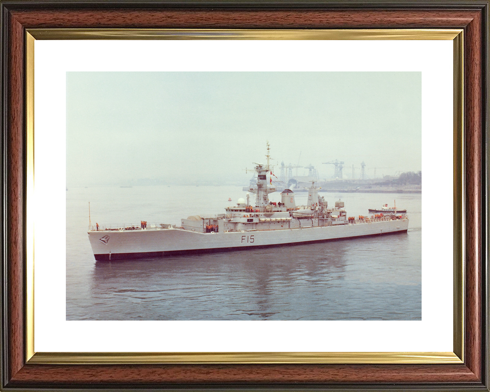 HMS Euryalus (F15) Royal Navy Leander Class Frigate Leaving Harbour Photo Print Wall Art Decor - Posters, Prints, & Visual Artwork - by Hampshire Prints (image 8 of 9)