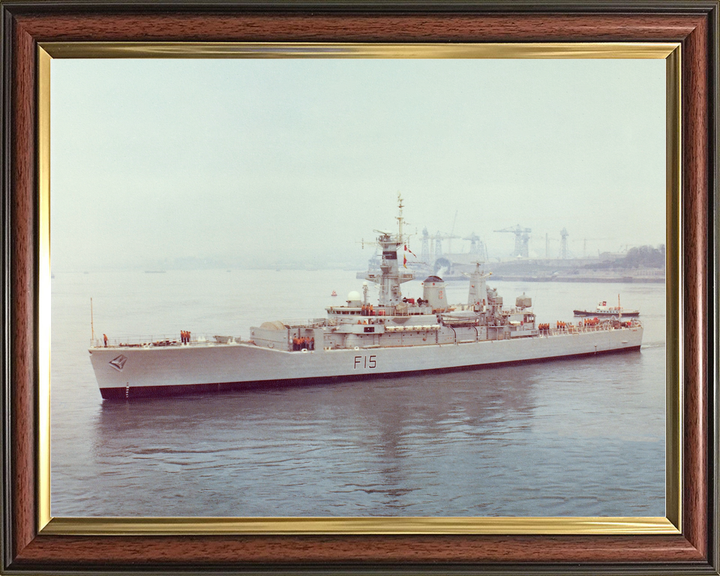 HMS Euryalus (F15) Royal Navy Leander Class Frigate Leaving Harbour Photo Print Wall Art Decor - Posters, Prints, & Visual Artwork - by Hampshire Prints (image 9 of 9)