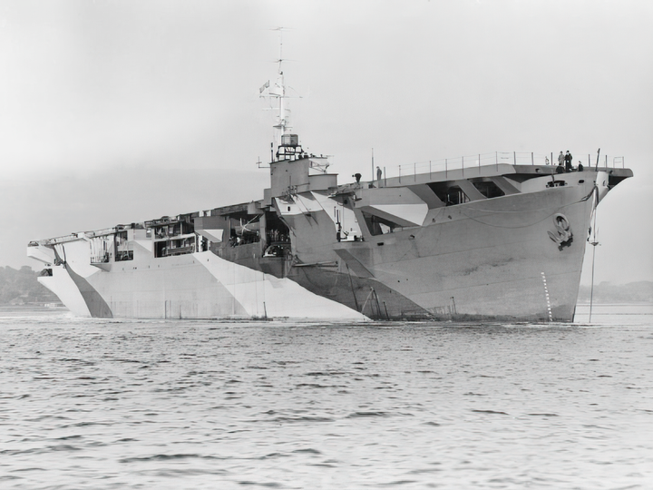HMS Activity (D94) Royal Navy Escort Carrier Photo Print Starboard Bow View Warship Wall Art Posters, Prints, & Visual Artwork Hampshire Prints 6 x 4 No Frame No