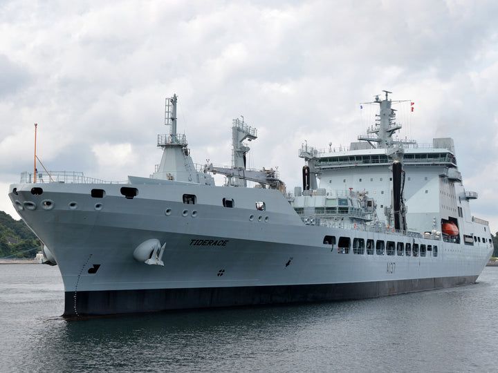 RFA Tiderace (A137) Photo Print - Low Port Side View - Royal Fleet Auxiliary Tide Class Tanker Hampshire Prints 6 x 4 No Frame No
