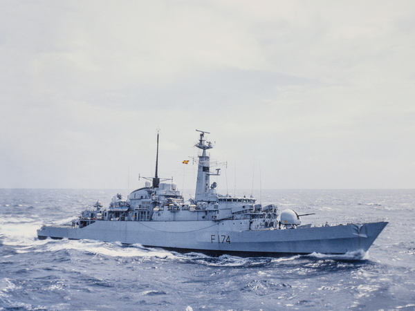 HMS Alacrity F174 Type 21 Frigate October 1980