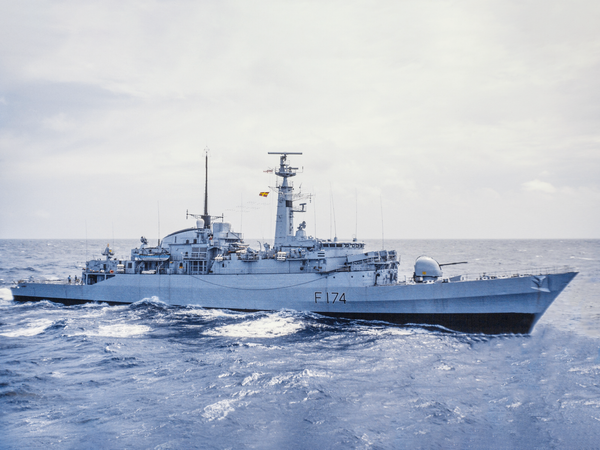 HMS Alacrity F174 Type 21 Frigate October 1985