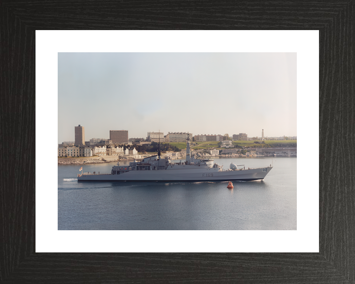 HMS Amazon F169 Type 21 Frigate Leaving Plymouth