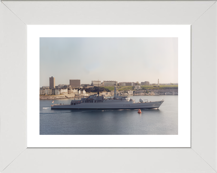 HMS Amazon F169 Type 21 Frigate Leaving Plymouth