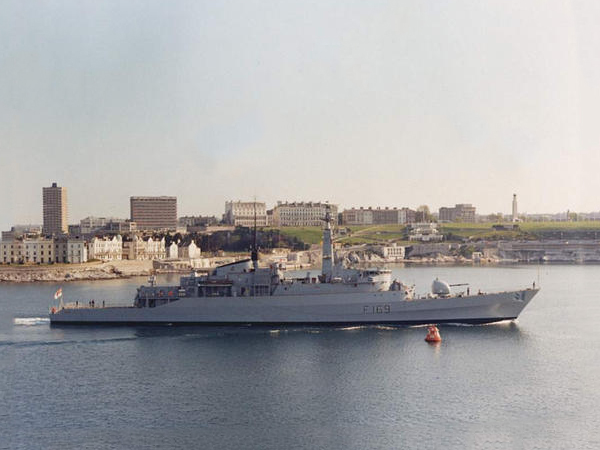 HMS Amazon (F169) Royal Navy Type 21 Frigate Leaving Plymouth Photo Print Wall Art Decor Posters, Prints, & Visual Artwork Hampshire Prints 6 x 4 No Frame No