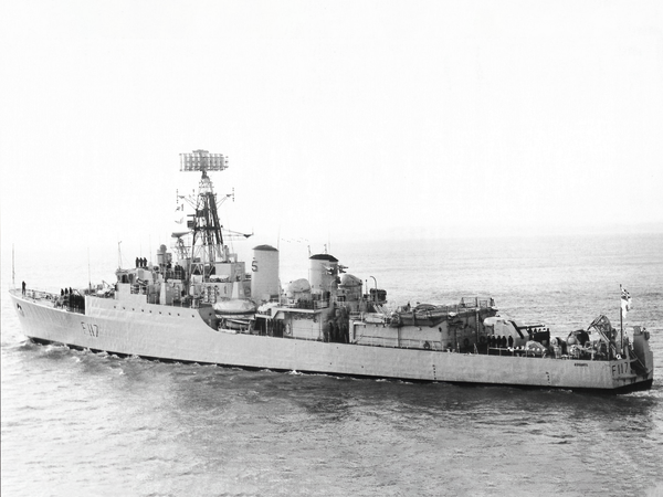 HMS Ashanti F117 Tribal Class Frigate Port Side View