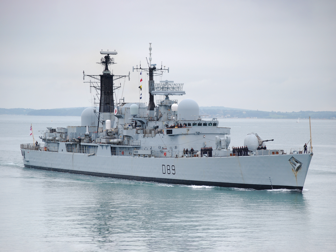 HMS Exeter (D89) Royal Navy Type 42 Destroyer Entering Portsmouth Photo Print Wall Art Decor - Posters, Prints, & Visual Artwork - by Hampshire Prints (image 1 of 9)