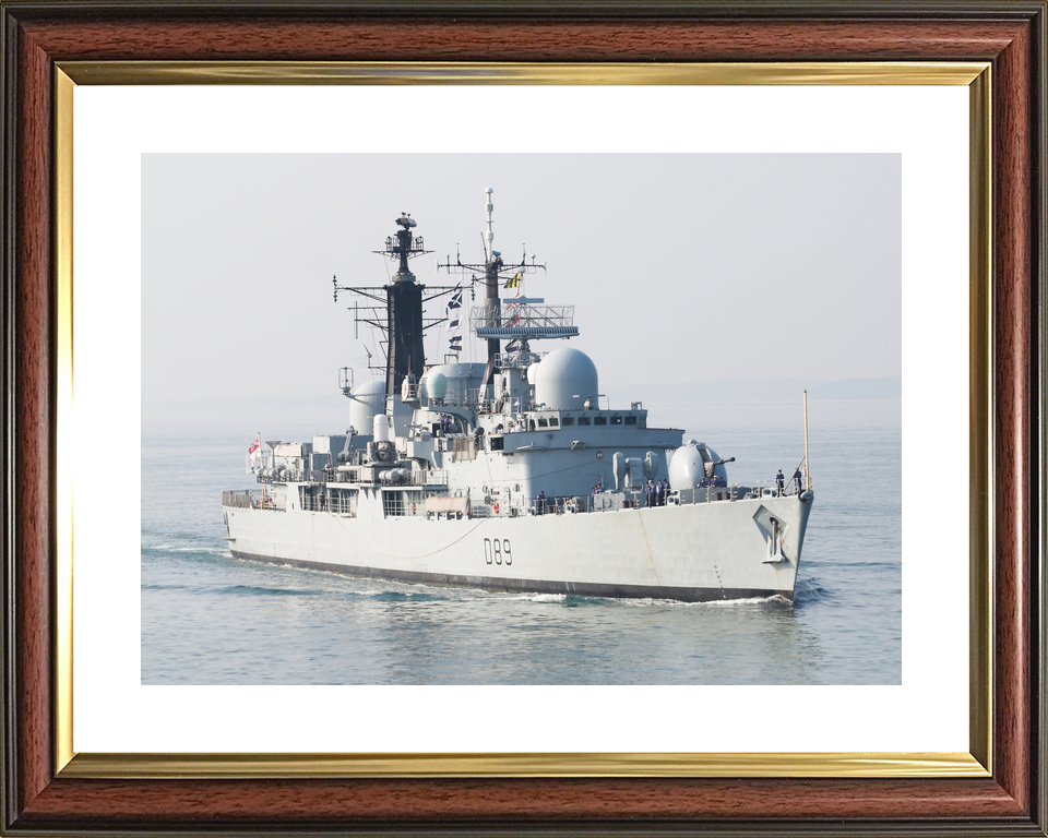 HMS Exeter (D89) Royal Navy Type 42 Destroyer Starboard Bow View Photo Print Wall Art Decor - Posters, Prints, & Visual Artwork - by Hampshire Prints (image 8 of 9)