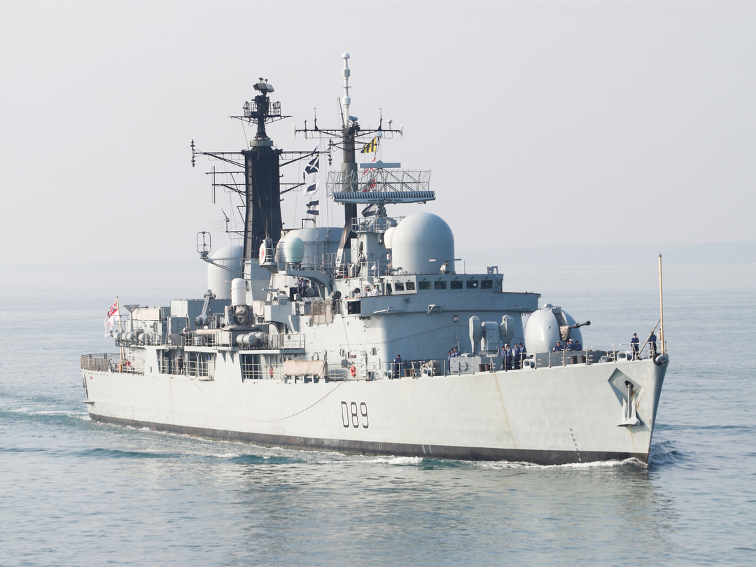 HMS Exeter (D89) Royal Navy Type 42 Destroyer Starboard Bow View Photo Print Wall Art Decor - Posters, Prints, & Visual Artwork - by Hampshire Prints (image 1 of 9)