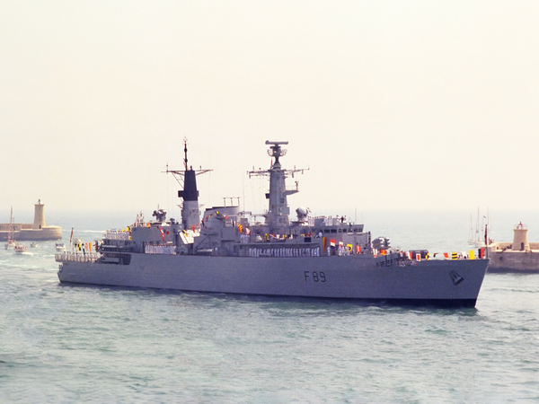 HMS Battleaxe F89 Type 22 Frigate Dress Ship