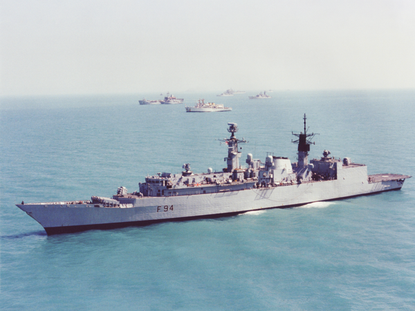 HMS Brave F94 Type 22 Frigate March 1991