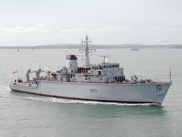 HMS Brecon M29 Hunt Class Mine Warfare Vessel September 2005
