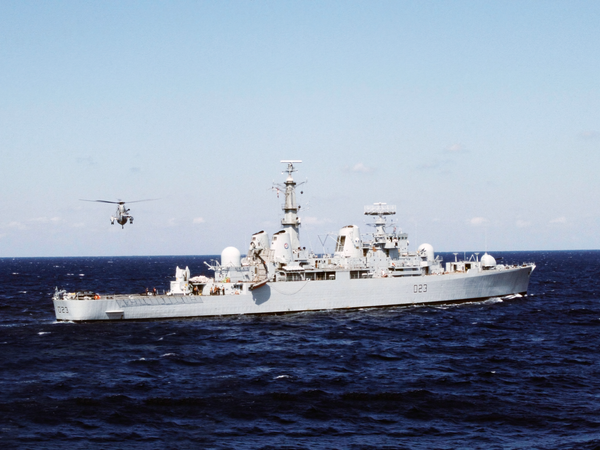 HMS Bristol D23 Type 82 Destroyer February 1988