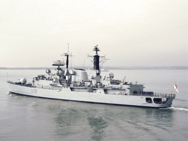 HMS Cardiff D108 Type 42 Destroyer 27 June 2005 Southsea