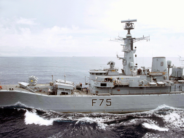 HMS Charybdis F75 Leander Class Frigate April 1988