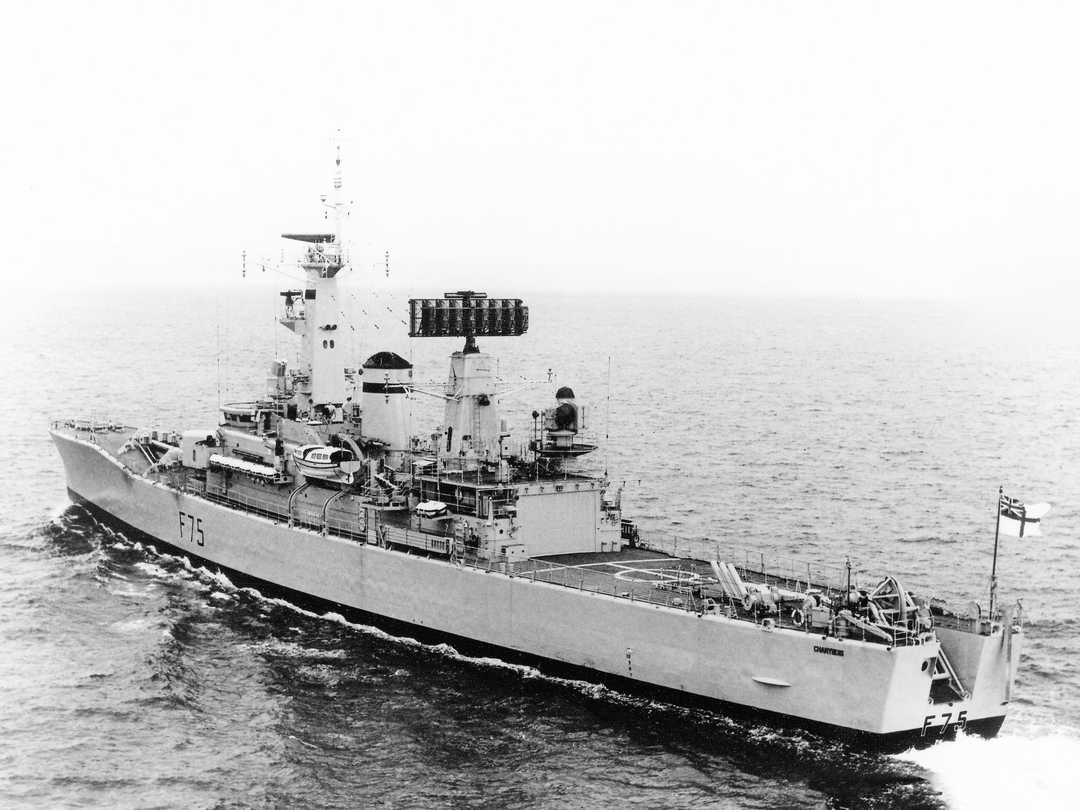 HMS Charybdis (F75) Royal Navy Leander Class Frigate Port Quarter View Photo Print Wall Art Decor Posters, Prints, & Visual Artwork Hampshire Prints 6 x 4 No Frame No