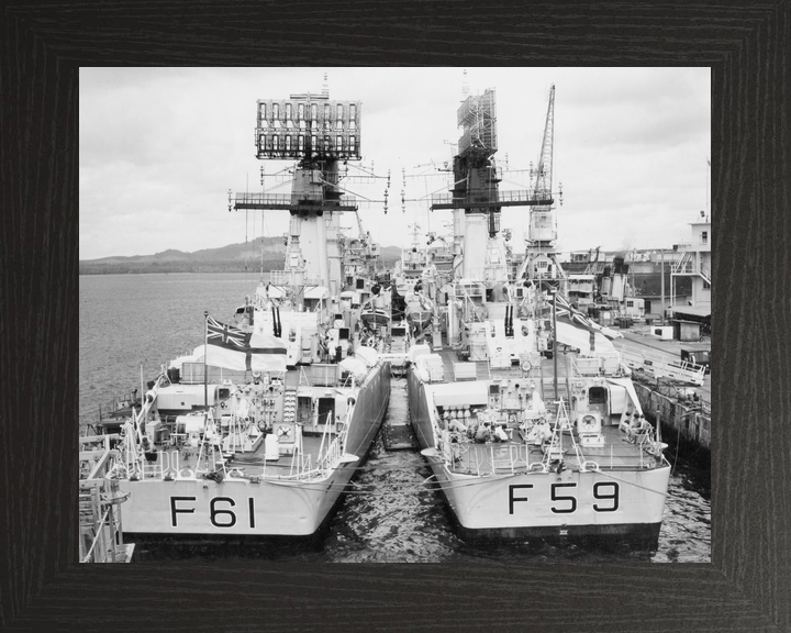 HMS Llandaff F61 and HMS Chichester Salisbury Class Frigates 1966 Photo Print - Posters, Prints, & Visual Artwork - by Hampshire Prints (image 3 of 9)
