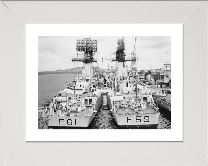 HMS Llandaff F61 and HMS Chichester Salisbury Class Frigates 1966 Photo Print - Posters, Prints, & Visual Artwork - by Hampshire Prints (image 4 of 9)