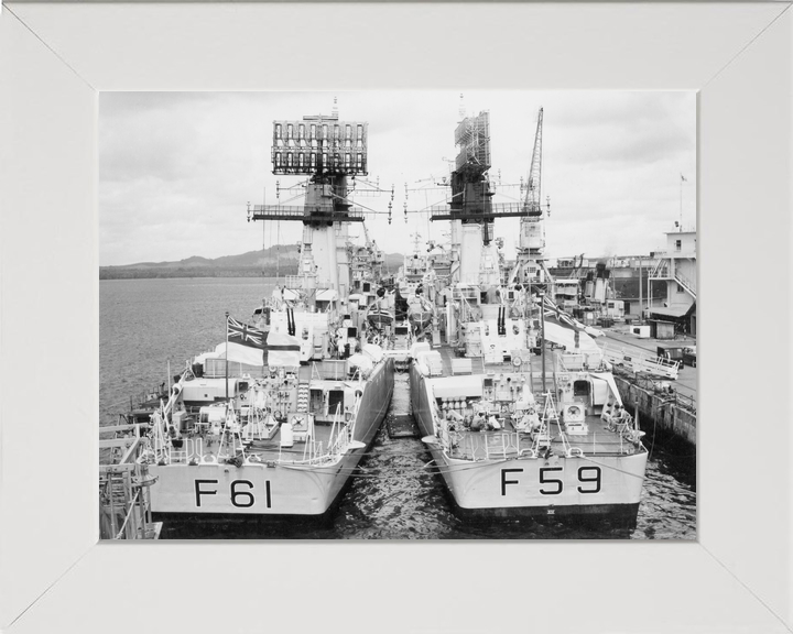 HMS Llandaff F61 and HMS Chichester Salisbury Class Frigates 1966 Photo Print - Posters, Prints, & Visual Artwork - by Hampshire Prints (image 5 of 9)