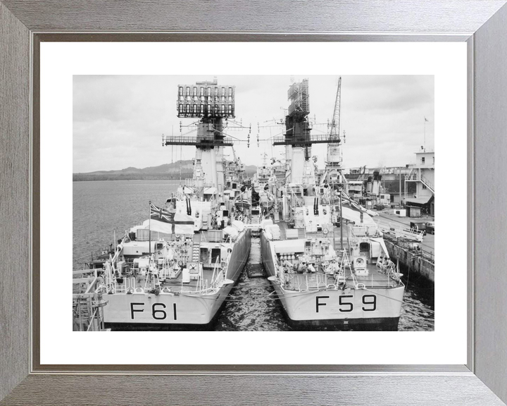 HMS Llandaff F61 and HMS Chichester Salisbury Class Frigates 1966 Photo Print - Posters, Prints, & Visual Artwork - by Hampshire Prints (image 6 of 9)