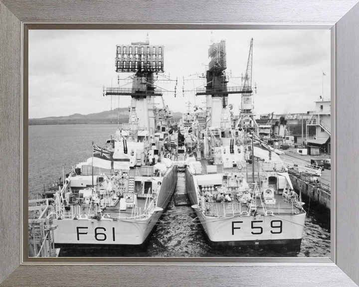 HMS Llandaff F61 and HMS Chichester Salisbury Class Frigates 1966 Photo Print - Posters, Prints, & Visual Artwork - by Hampshire Prints (image 7 of 9)