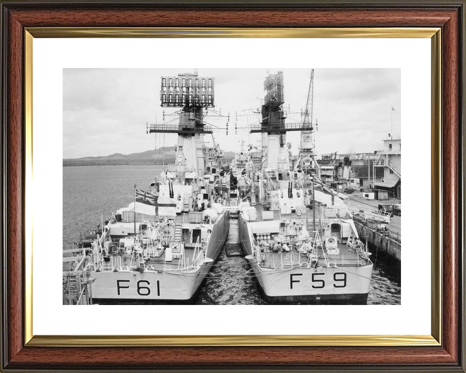 HMS Llandaff F61 and HMS Chichester Salisbury Class Frigates 1966 Photo Print - Posters, Prints, & Visual Artwork - by Hampshire Prints (image 8 of 9)