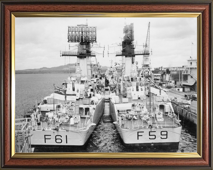 HMS Llandaff F61 and HMS Chichester Salisbury Class Frigates 1966 Photo Print - Posters, Prints, & Visual Artwork - by Hampshire Prints (image 9 of 9)
