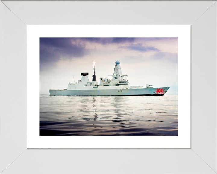 HMS Dragon D35 Type 45 Destroyer Low Starboard Beam View