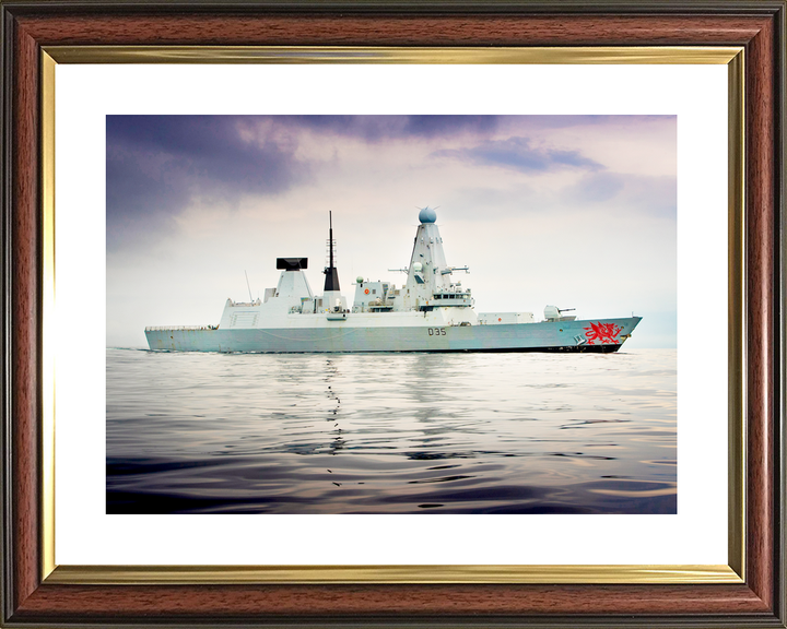 HMS Dragon D35 Type 45 Destroyer Low Starboard Beam View