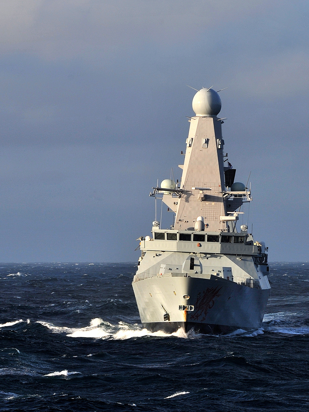 HMS Dragon (D35) Royal Navy Type 45 Destroyer Bow View Portrait Photo Print Wall Art Decor Posters, Prints, & Visual Artwork Hampshire Prints 6 x 4 No Frame No