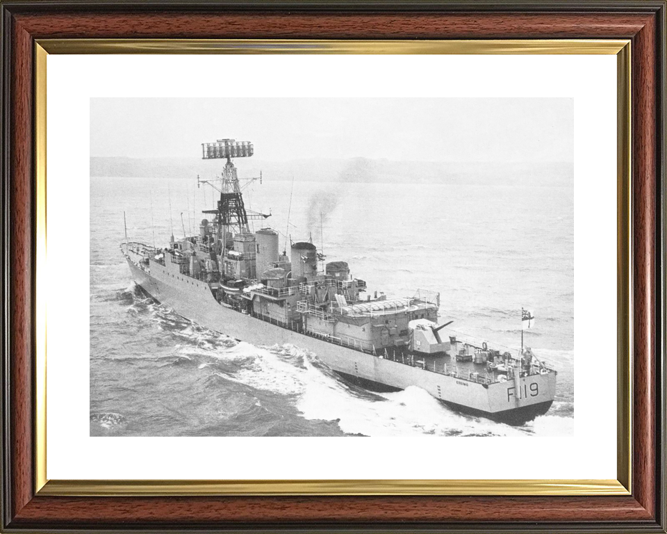 HMS Eskimo (F119) Royal Navy Tribal Class Frigate Port Quarter View Photo Print Wall Art Decor - Posters, Prints, & Visual Artwork - by Hampshire Prints (image 8 of 9)